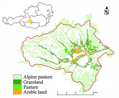 Environmental Assessment of Austrian Organic Dairy Farms With Closed Regional Production Cycles in a Less Favorable Production Area